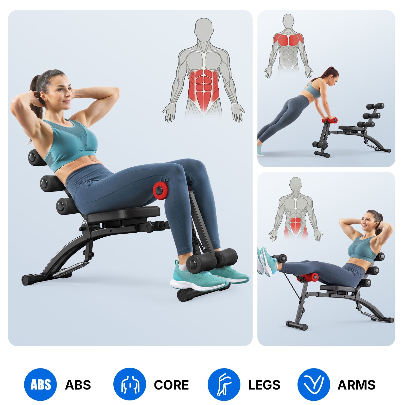 Merach 2415B1 Ab Workout Machine