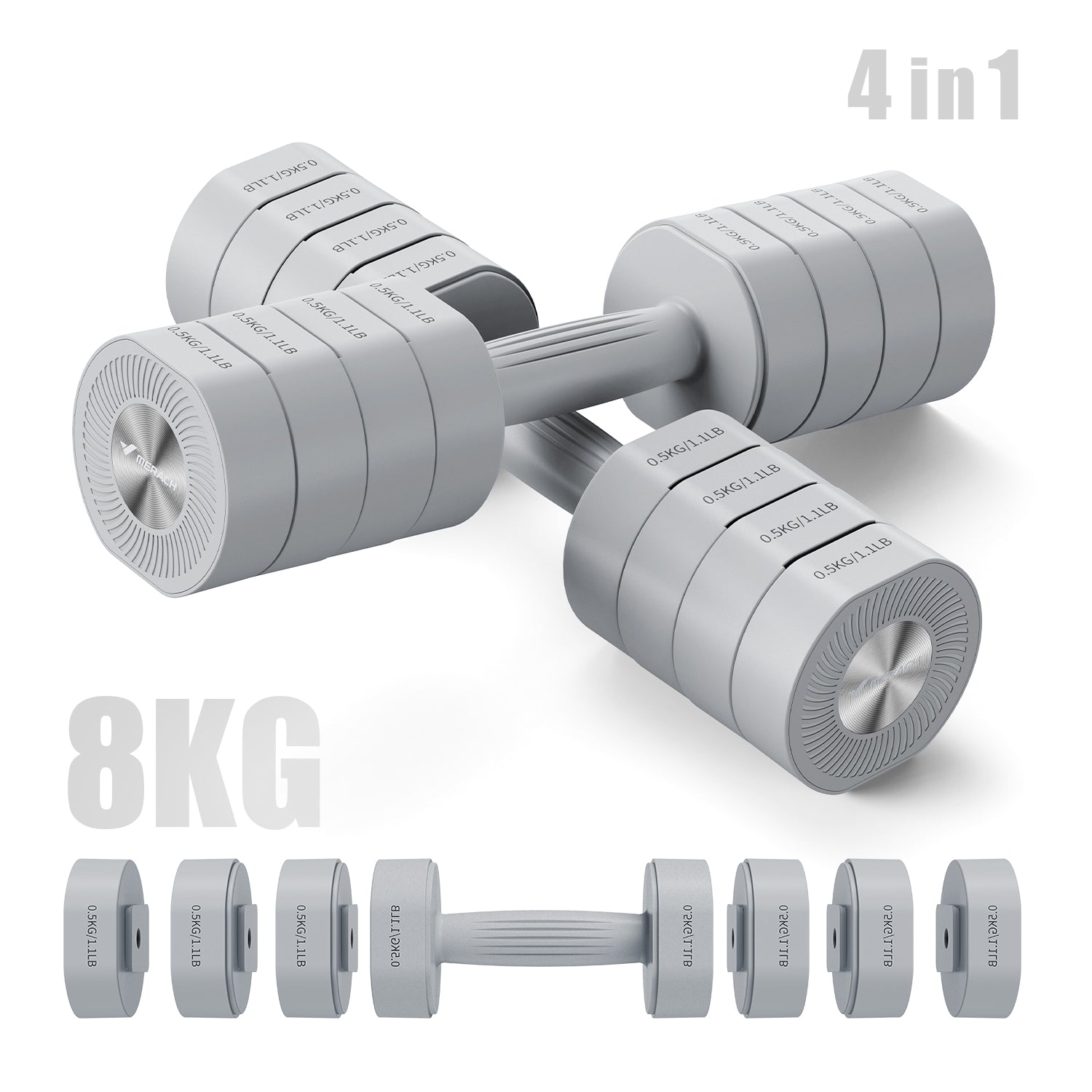 Merach 2444 4 in 1 Dumbbells