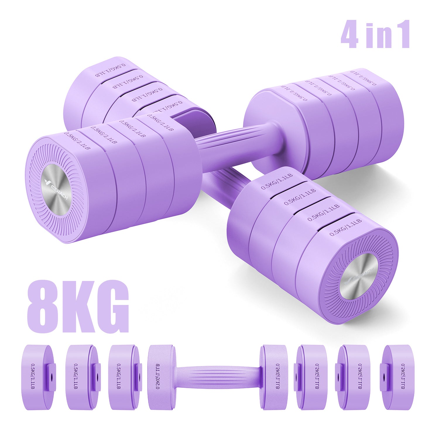 Merach 2444 4 in 1 Dumbbells