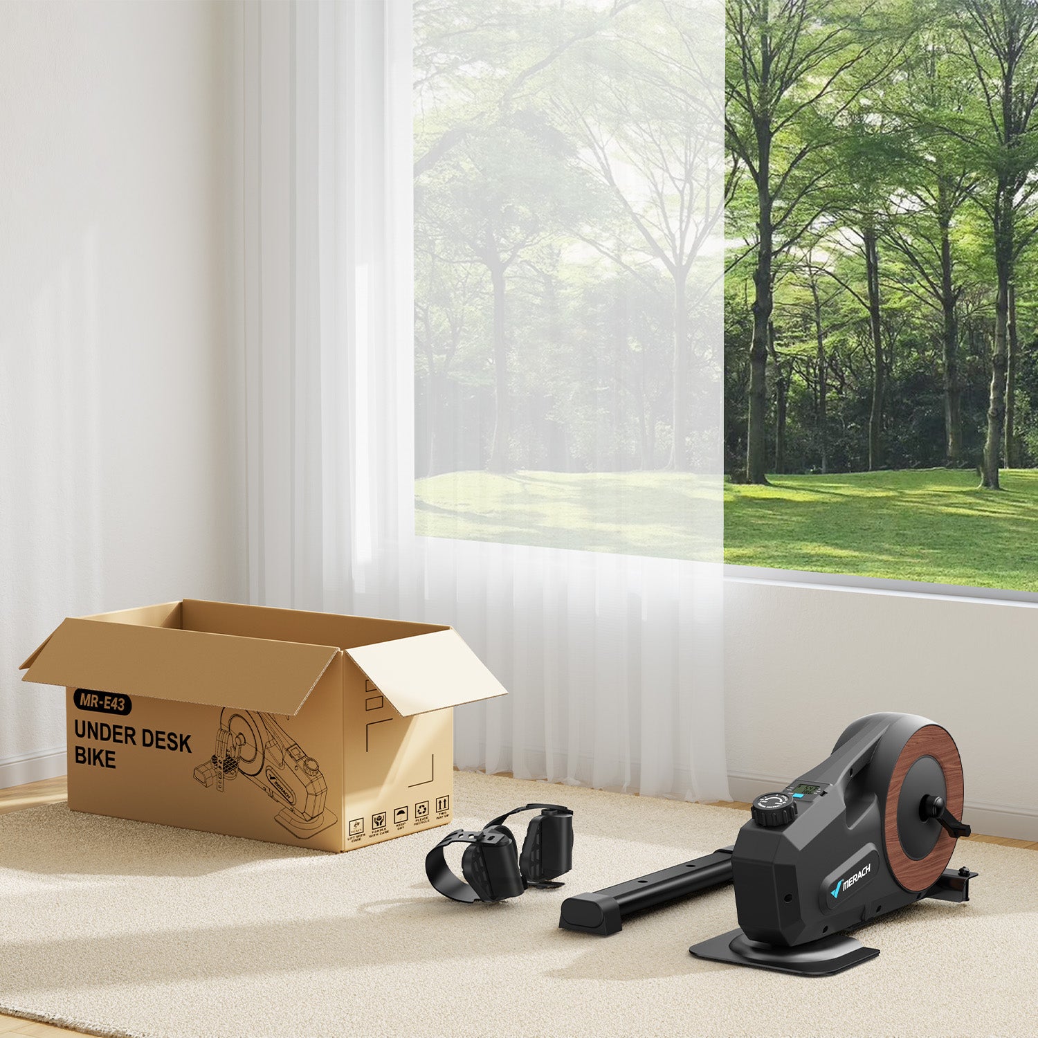 Merach E43B2 Mini Elliptical Trainer