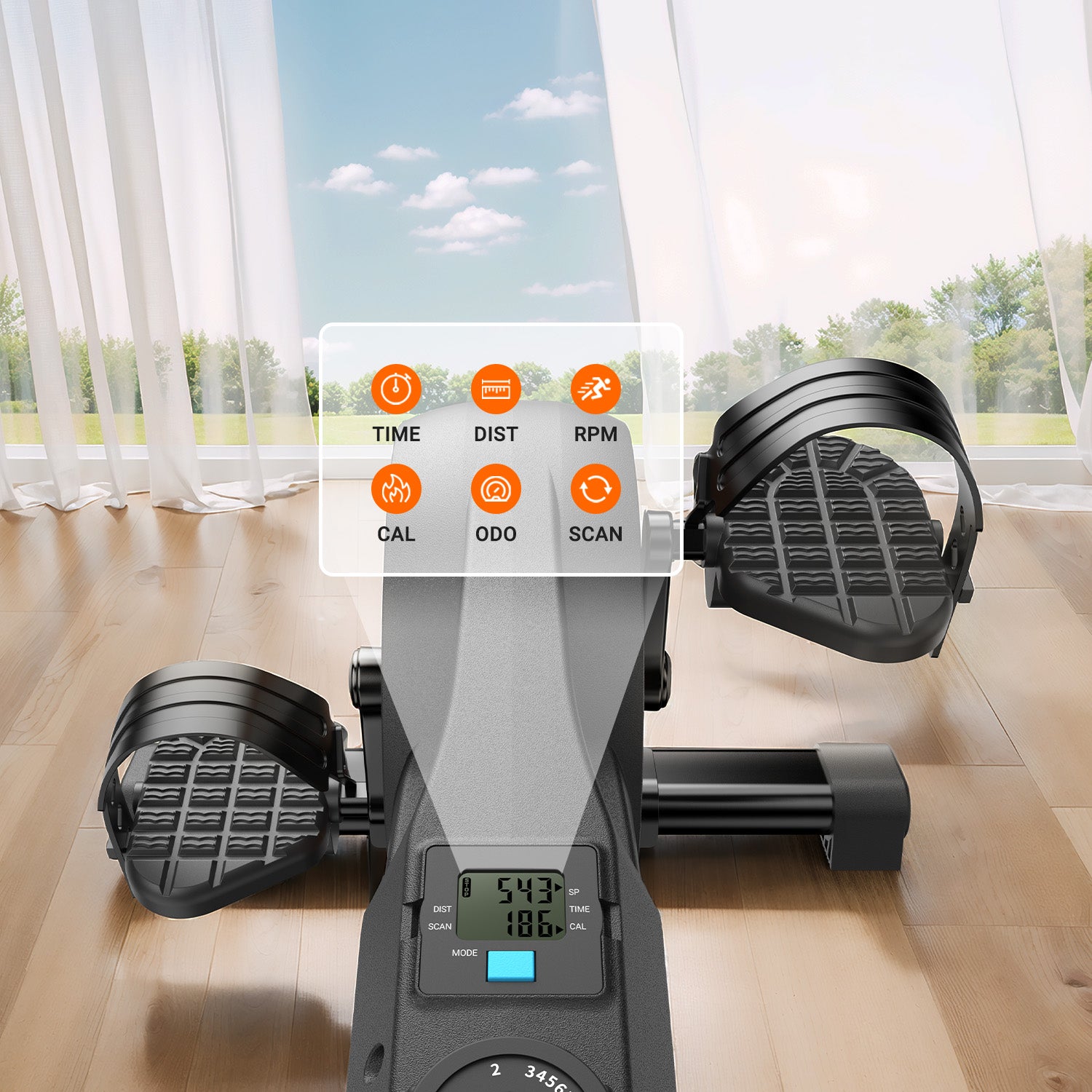 Merach E43B2 Mini Elliptical Trainer