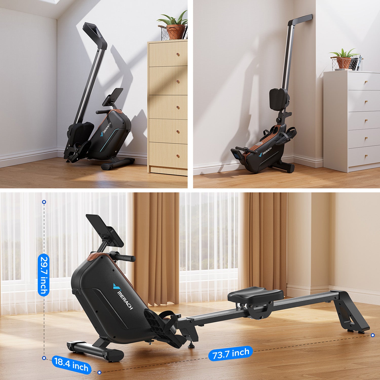 Merach R15 2.0 Magnetic Rowing Machine