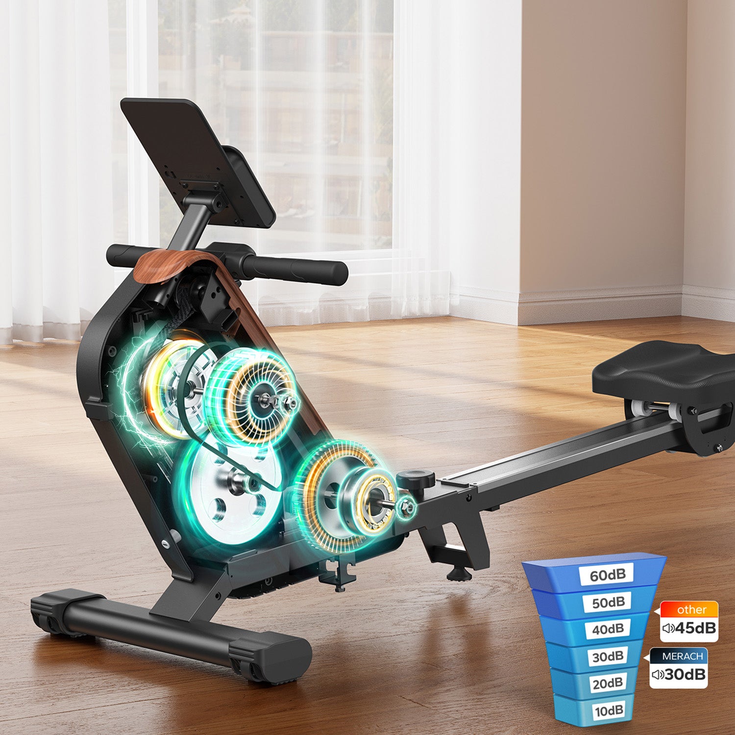 Merach R15 2.0 Magnetic Rowing Machine