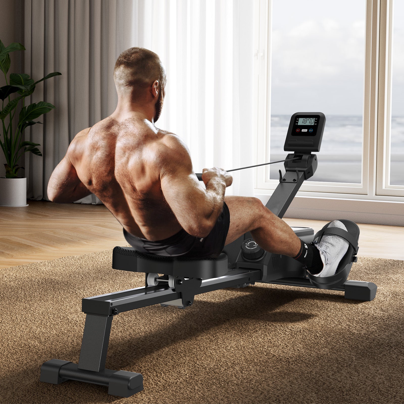 Merach R25B1 Magnetic Rowing Machine