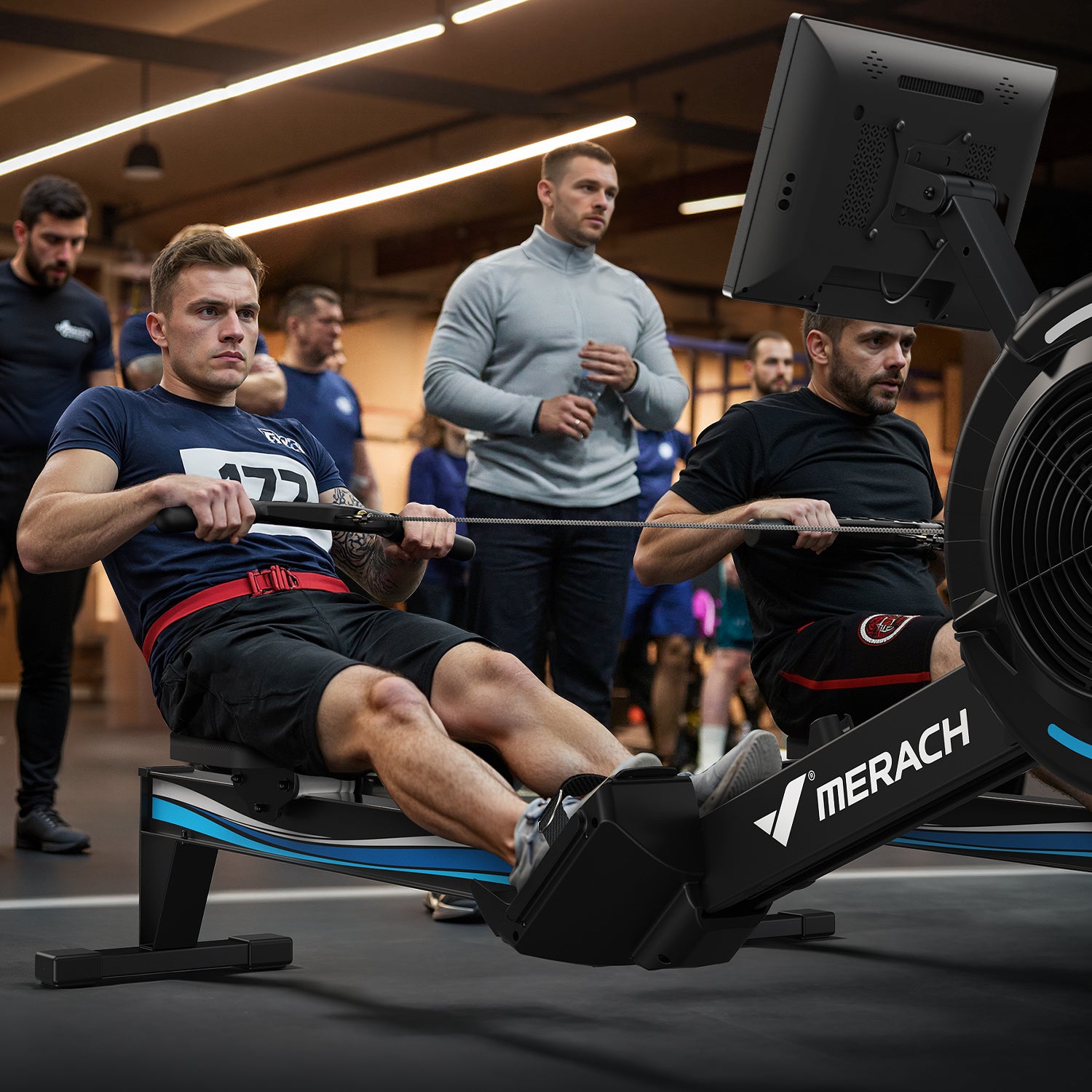 Merach R50 Pro Rowing Machine with with HD Screen