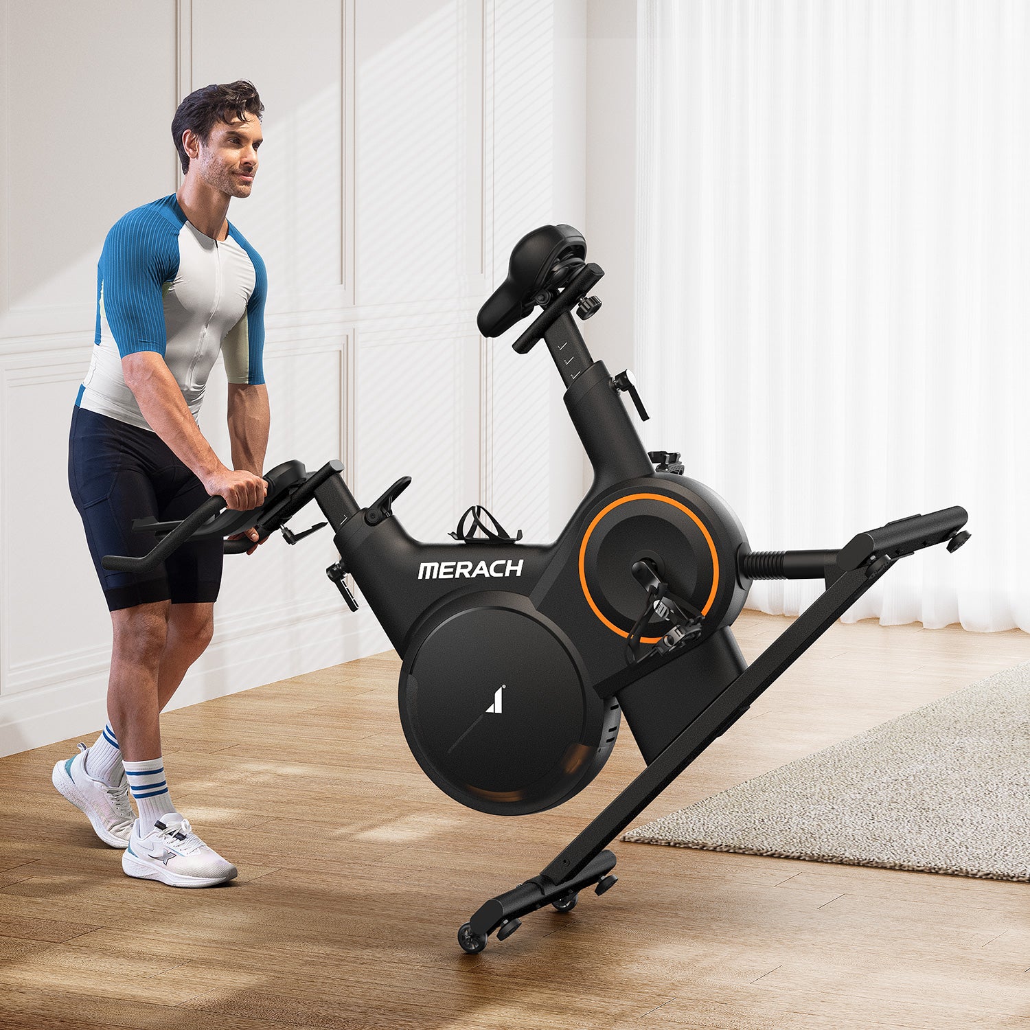 Merach S28B1 Exercise Bike with ±6° Incline
