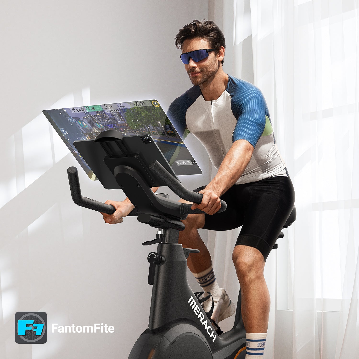 Merach S28B1 Exercise Bike with ±6° Incline