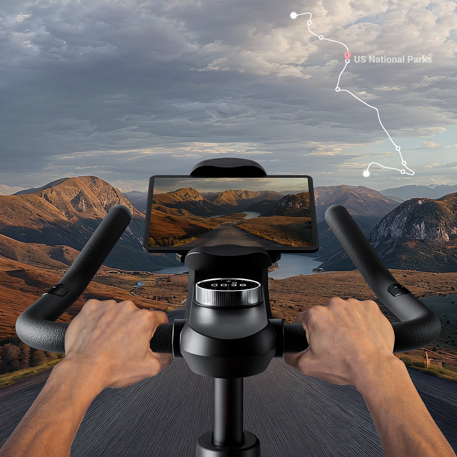 Merach S28B1 Exercise Bike with ±6° Incline