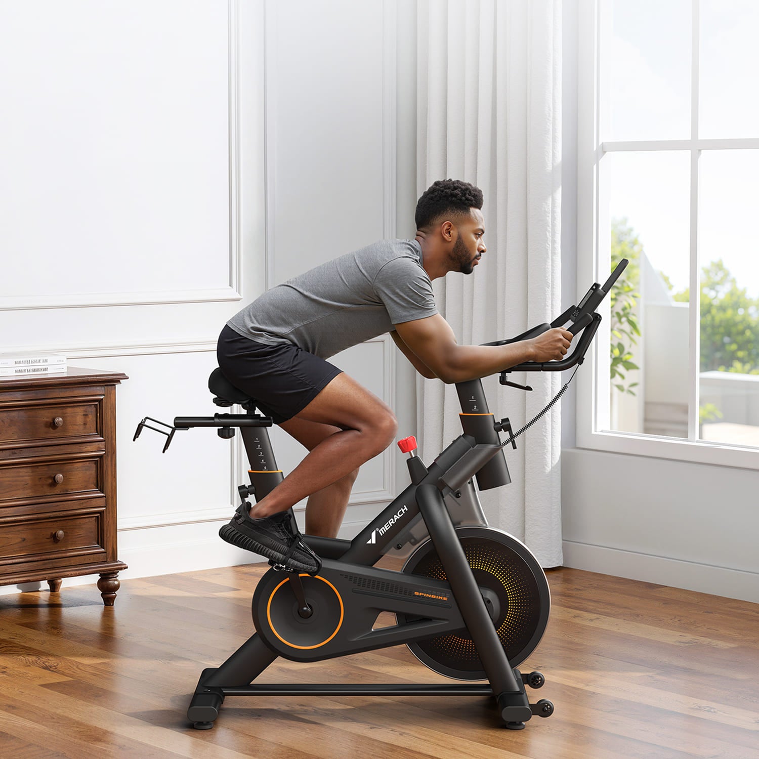Merach S29B1 Exercise Bike 350 lbs Max Capacity