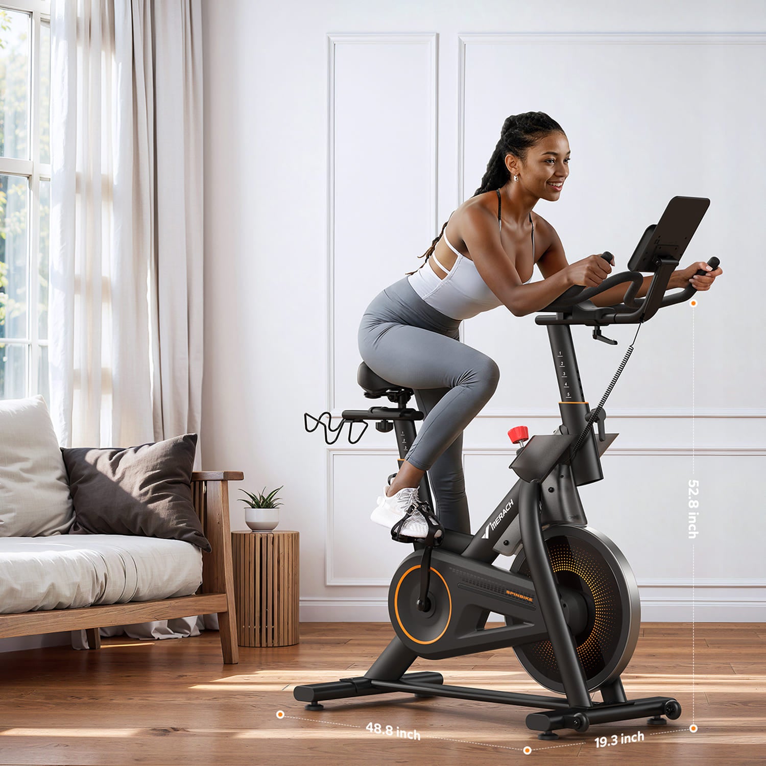 Merach S29B1 Exercise Bike 350 lbs Max Capacity