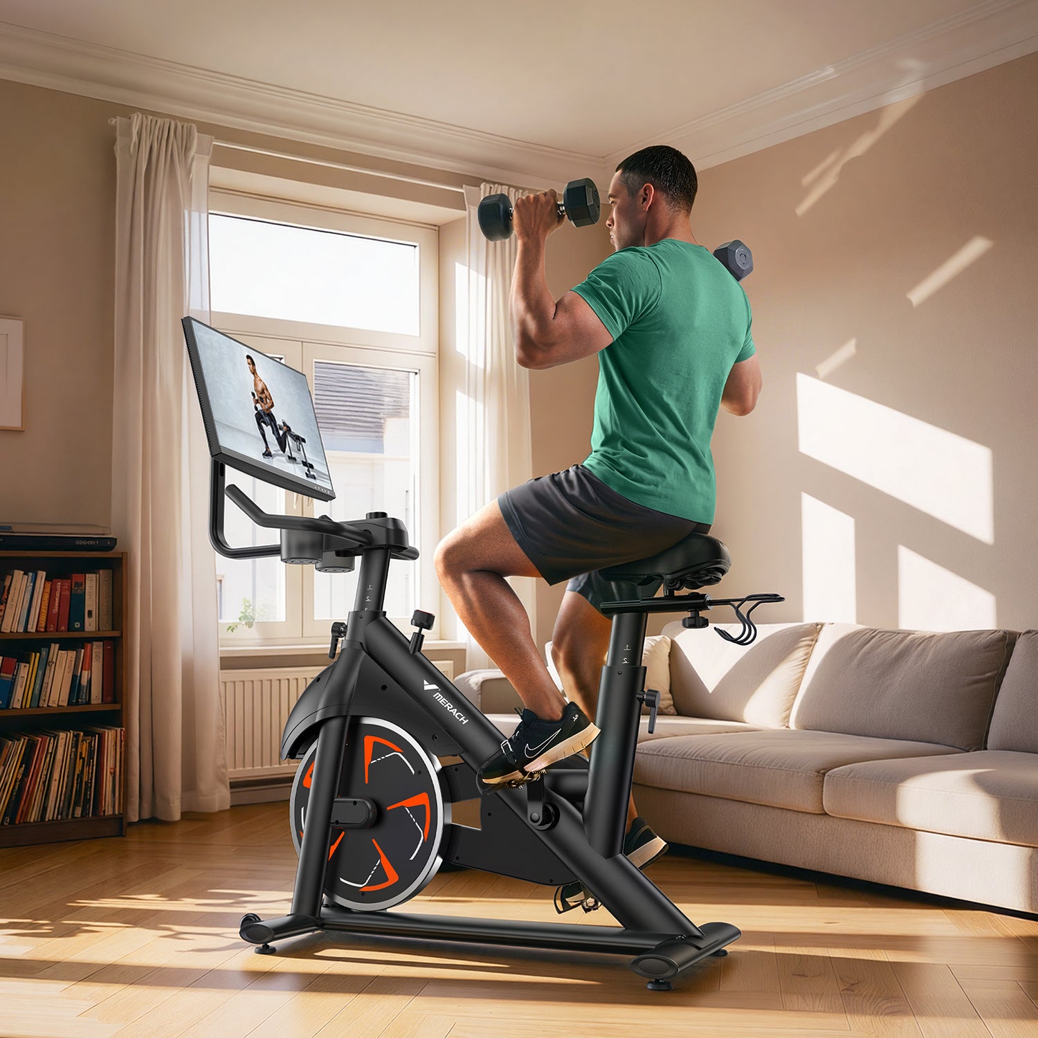 Merach S36B5 Indoor Exercise Bike with HD Screen