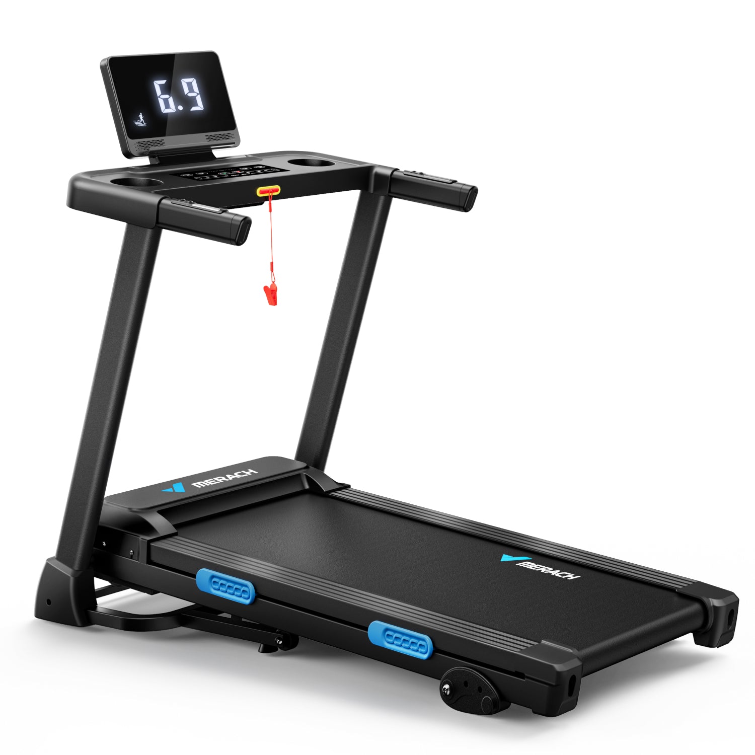 Merach T12B2 Foldable Treadmill with 15% Auto Incline