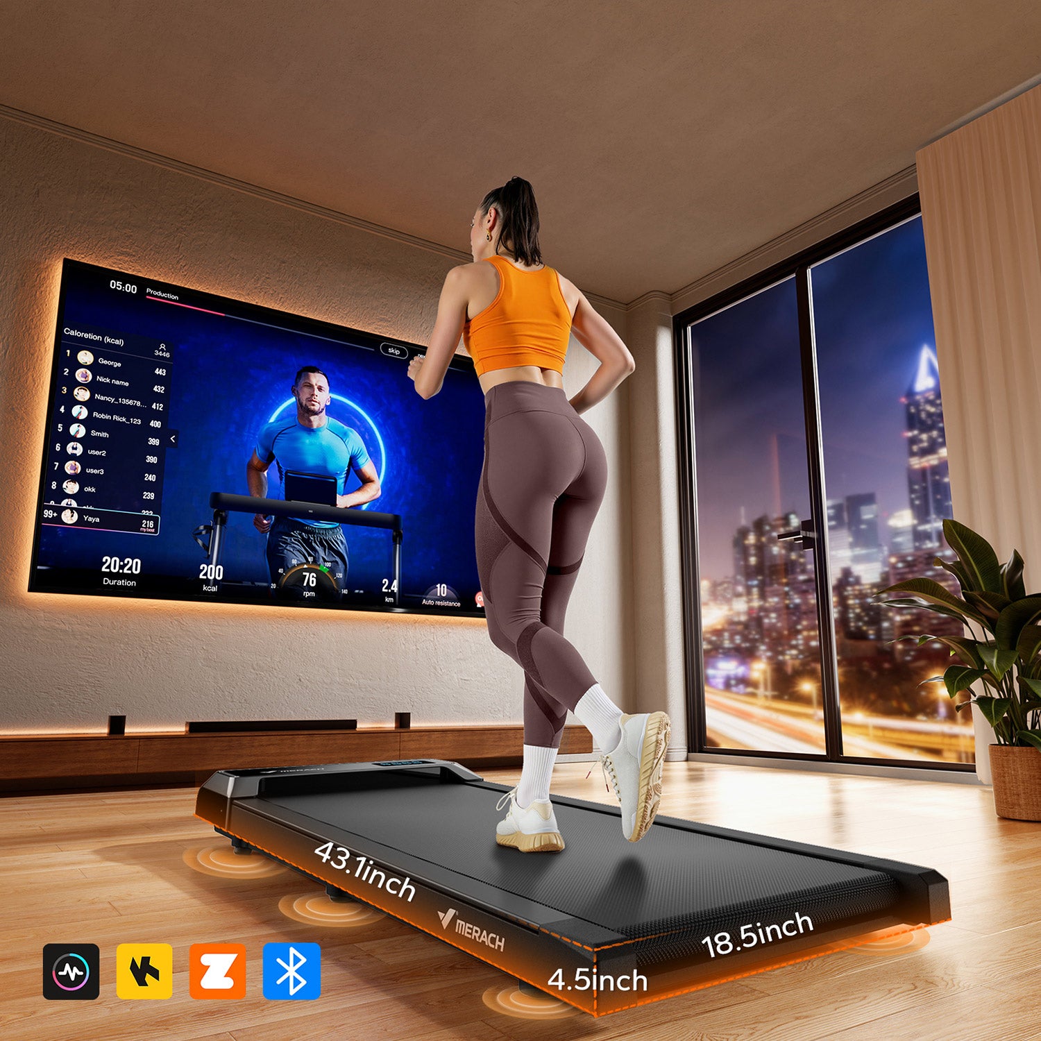 Merach T21B1 3-in-1 Treadmill-8