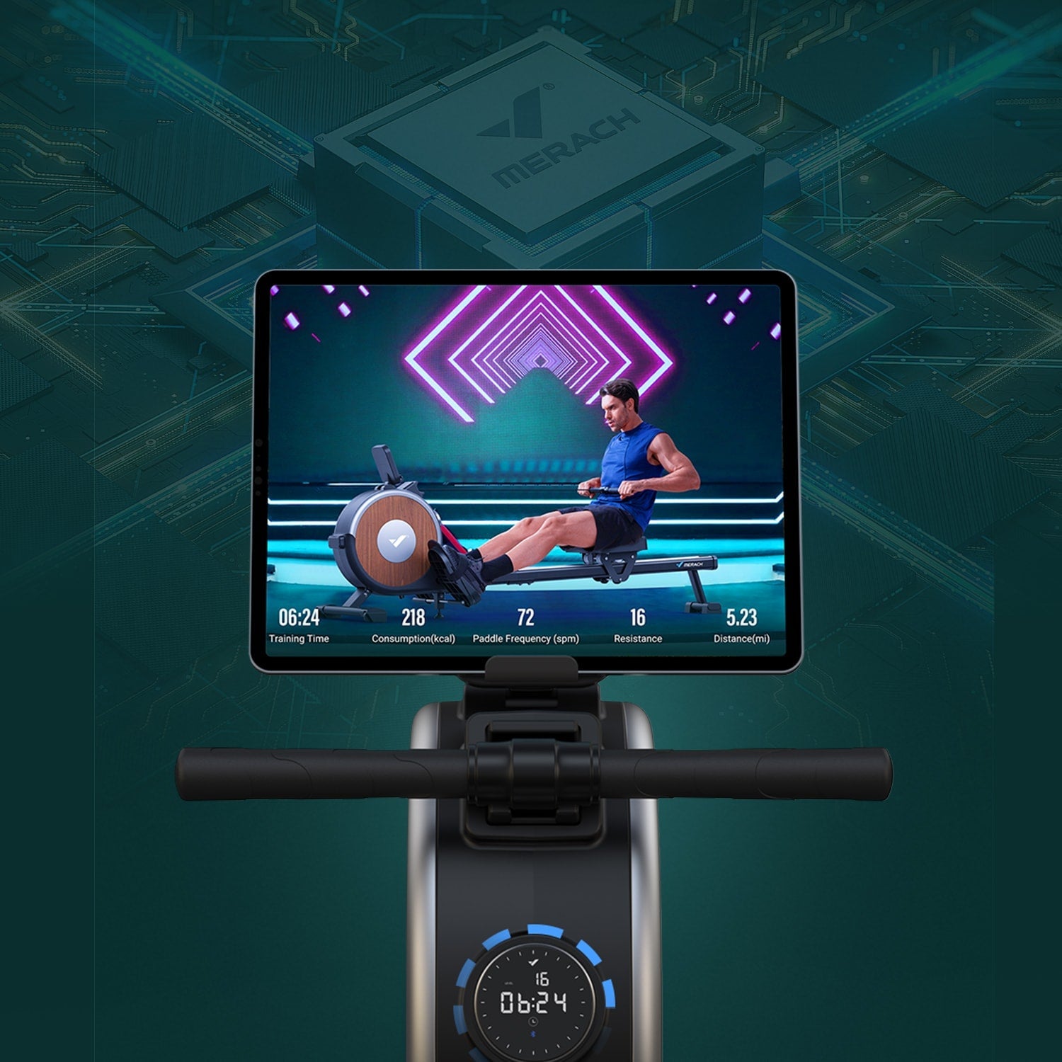 Merach Q1S Pro 2.0 Magnetic Rower