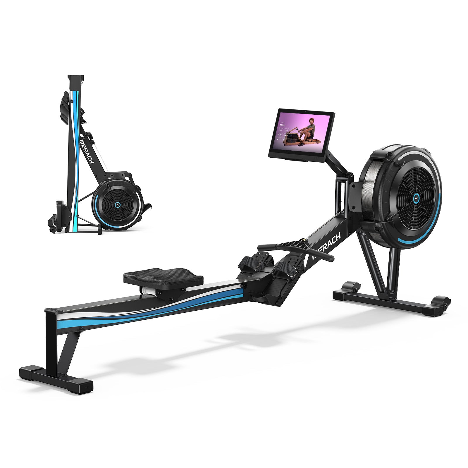 Merach R50B2 Rowing Machine with HD Screen