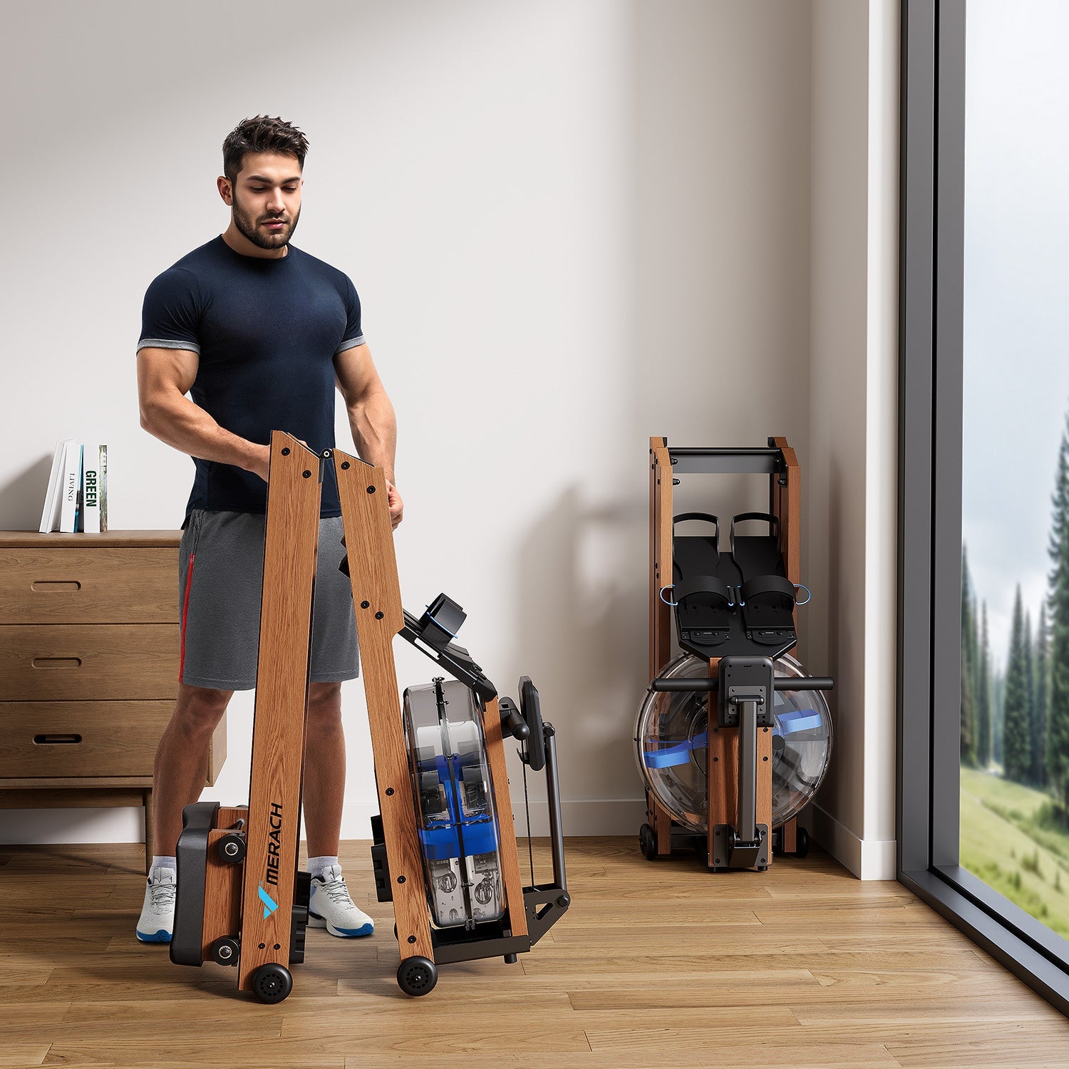 Merach R28R1 Water Rowing Machine