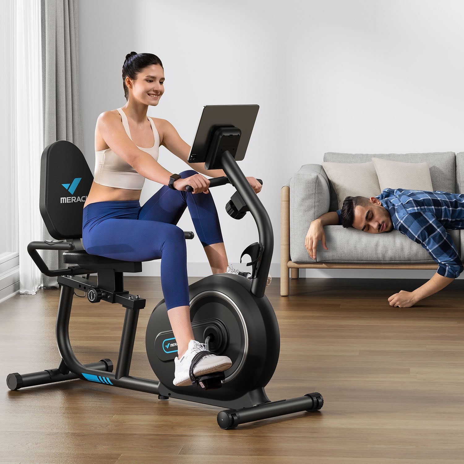 Merach S08B1 Recumbent Exercise Bike