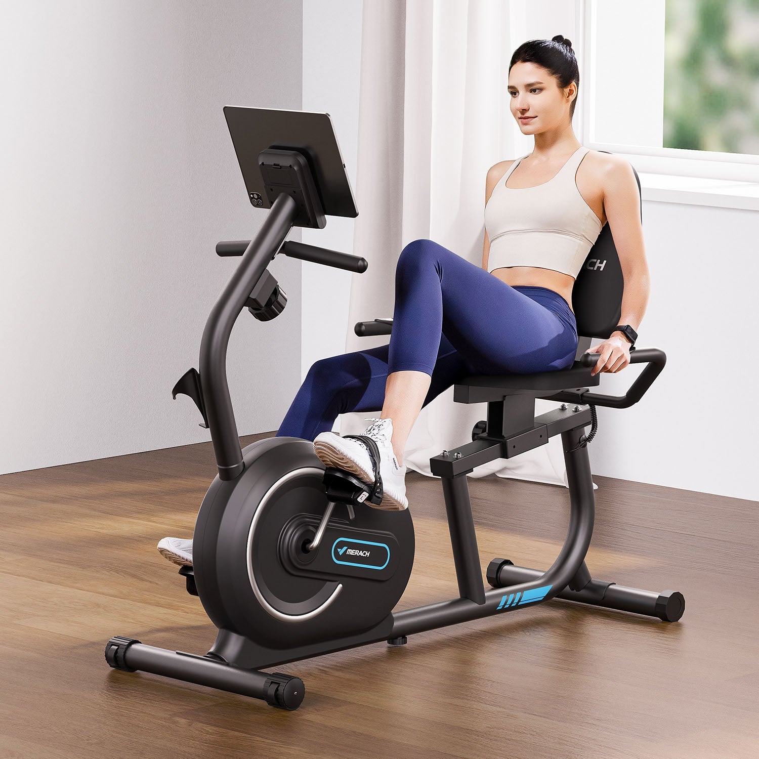 Merach S08B1 Recumbent Exercise Bike
