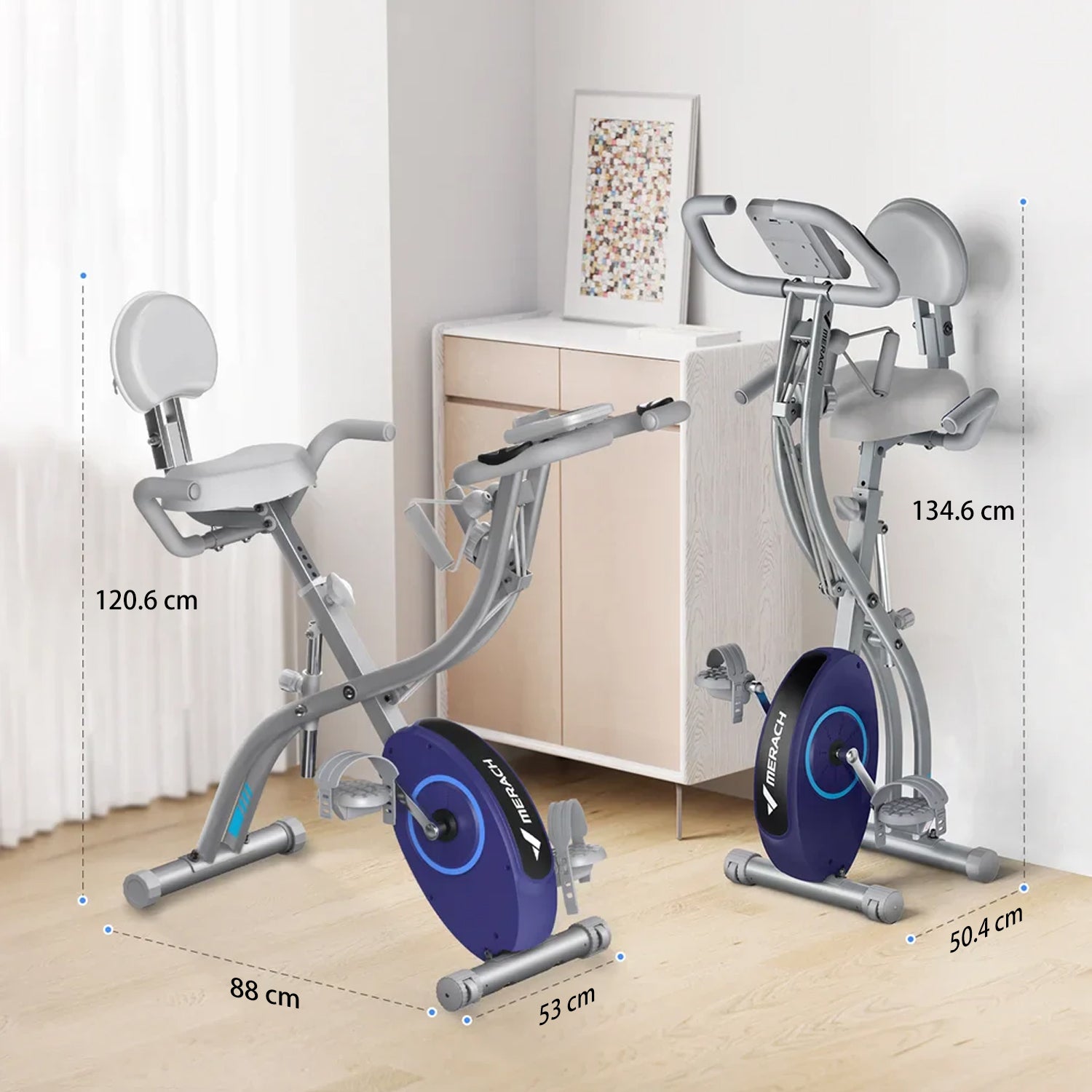 Merach S15H1 4-in-1 Home Exercise Bike Silver