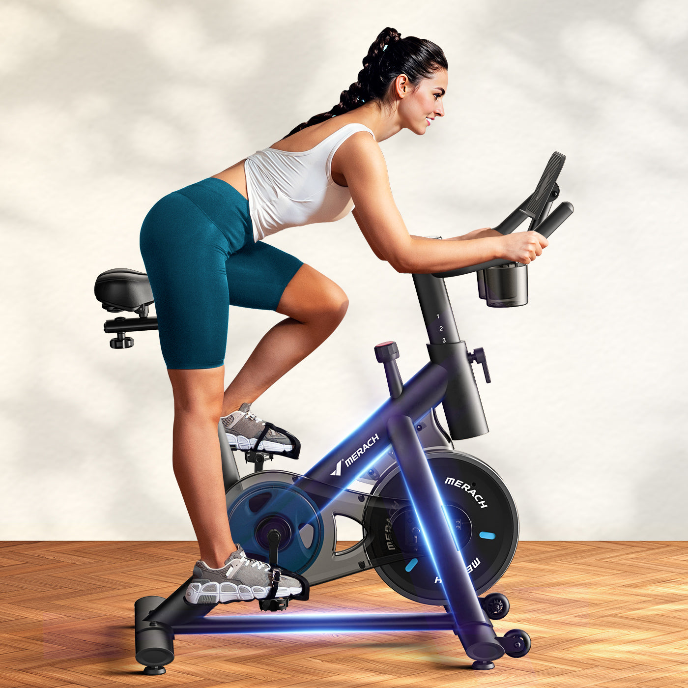 Merach S26B1 Indoor Exercise Bike Black