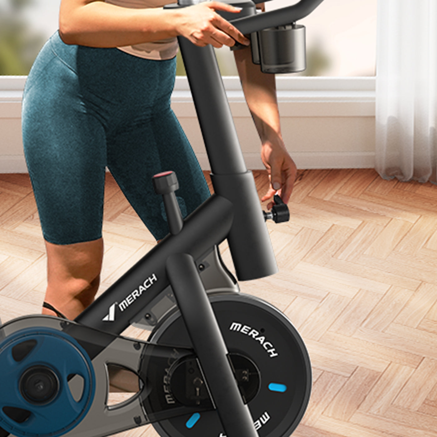 Merach S26B1 Indoor Exercise Bike Black