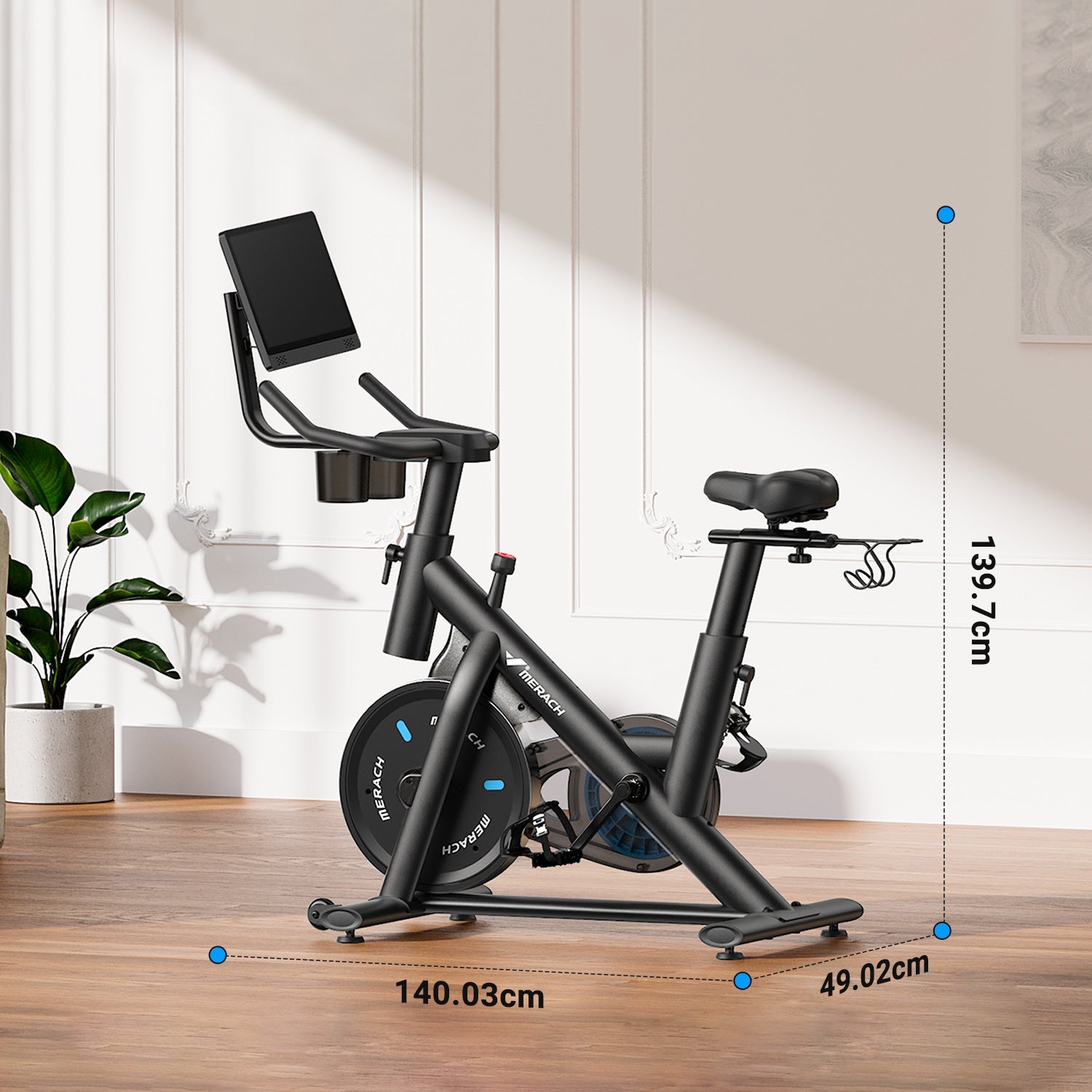 Merach S26B4 Indoor Exercise Bike with HD Screen