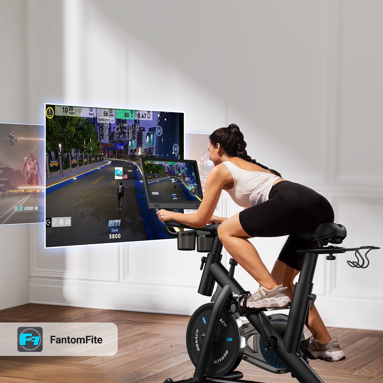 Merach S26B4 Indoor Exercise Bike with HD Screen