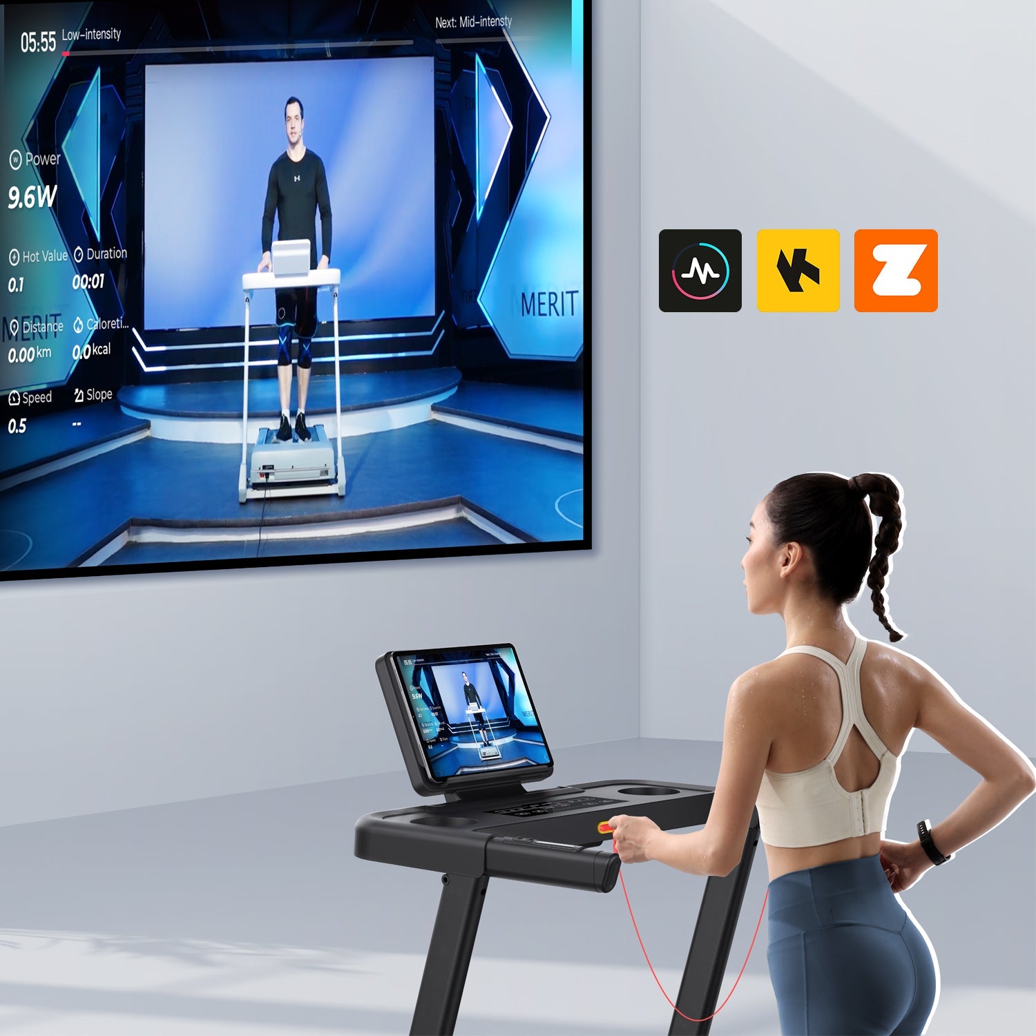 Merach T12B1 Foldable Treadmill with 6% Incline