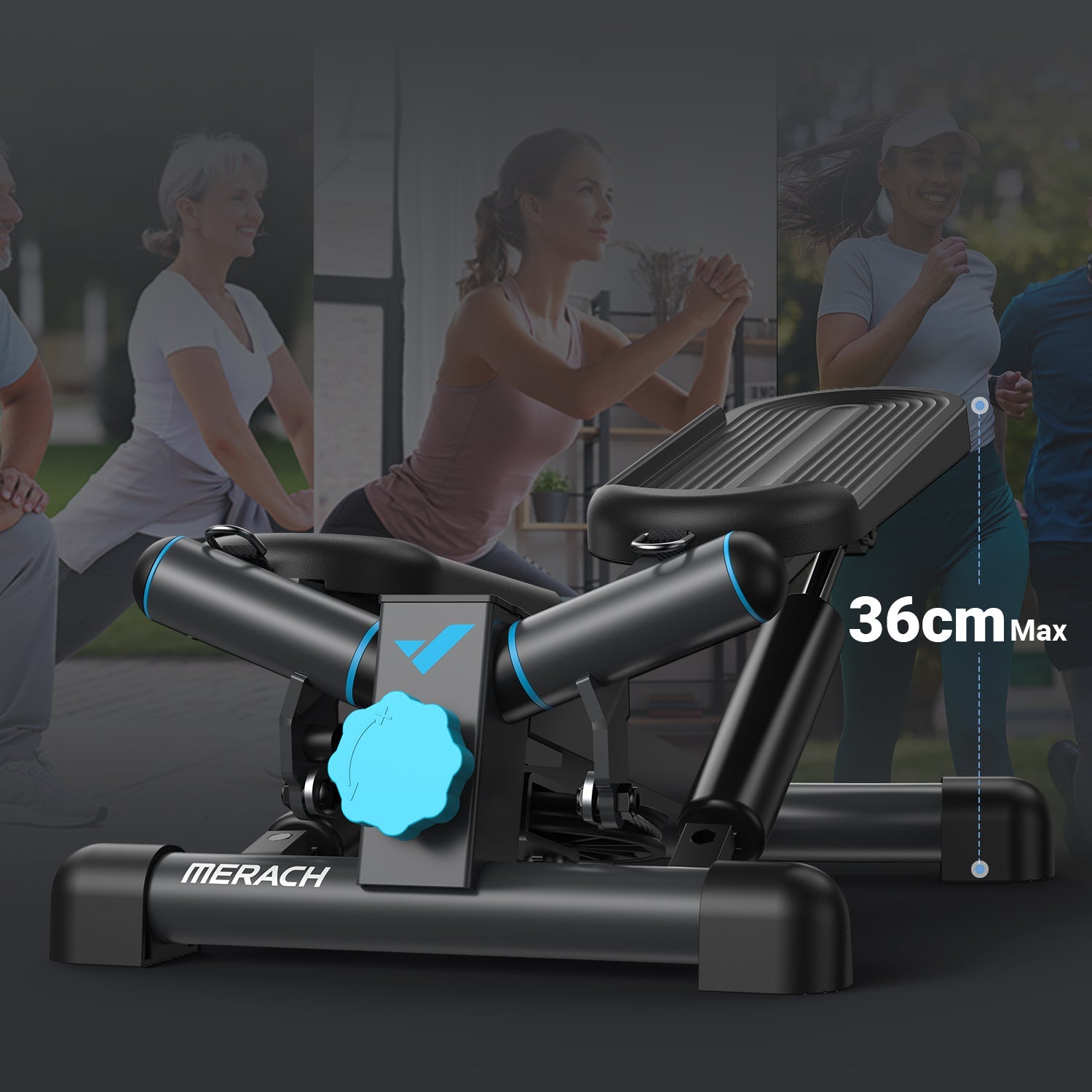 Merach 2354B2 2-in-1 Mini Stepper