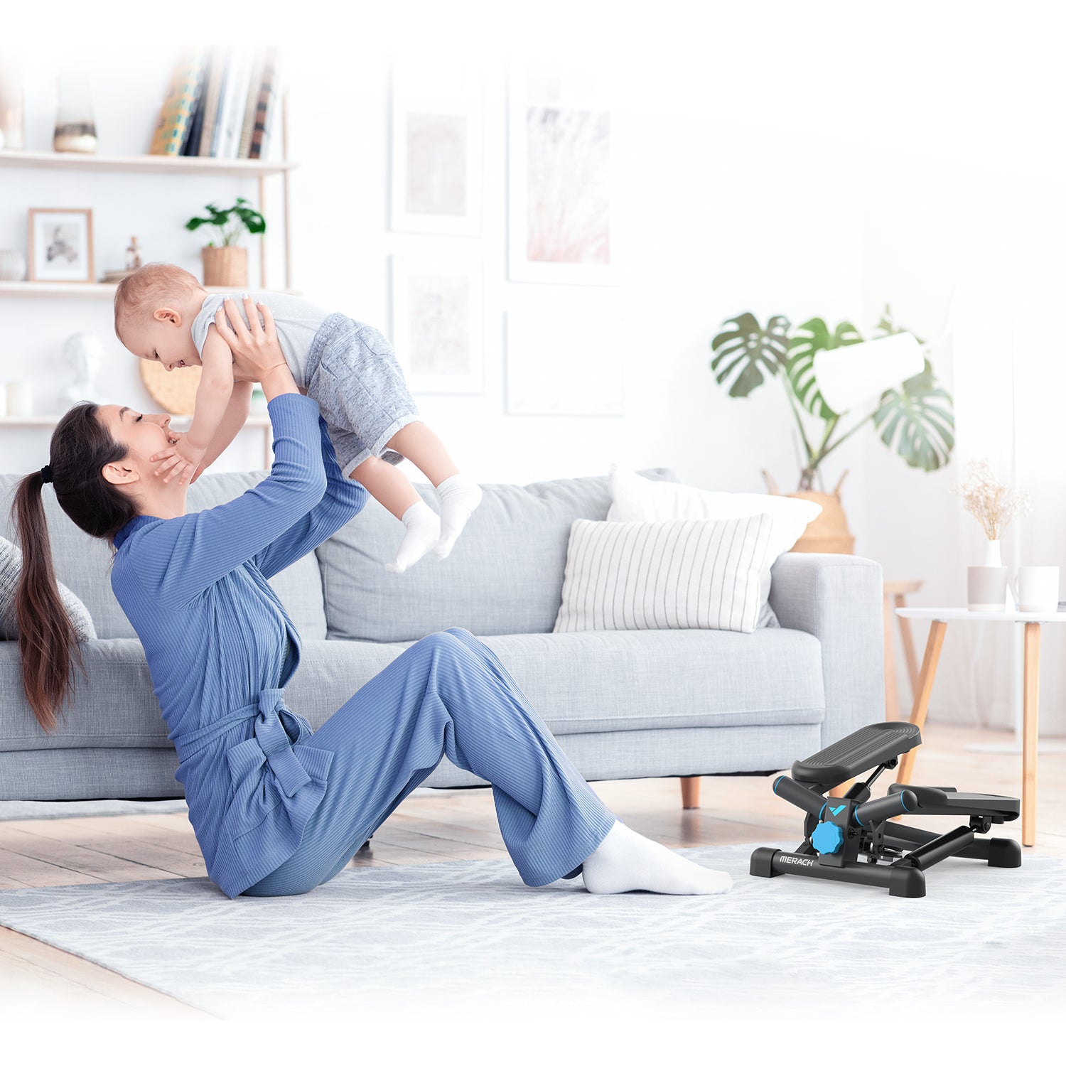 Merach 2354B2 2-in-1 Mini Stepper