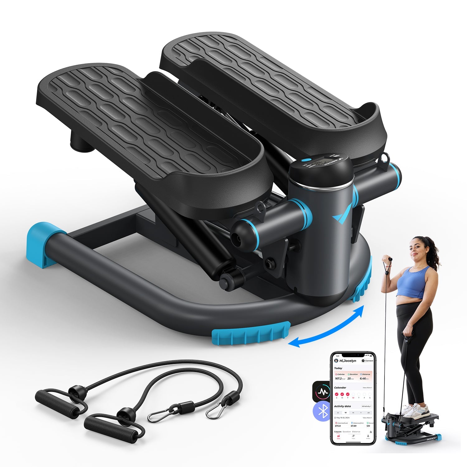Merach 2403B1 3-in-1 Mini Stepper