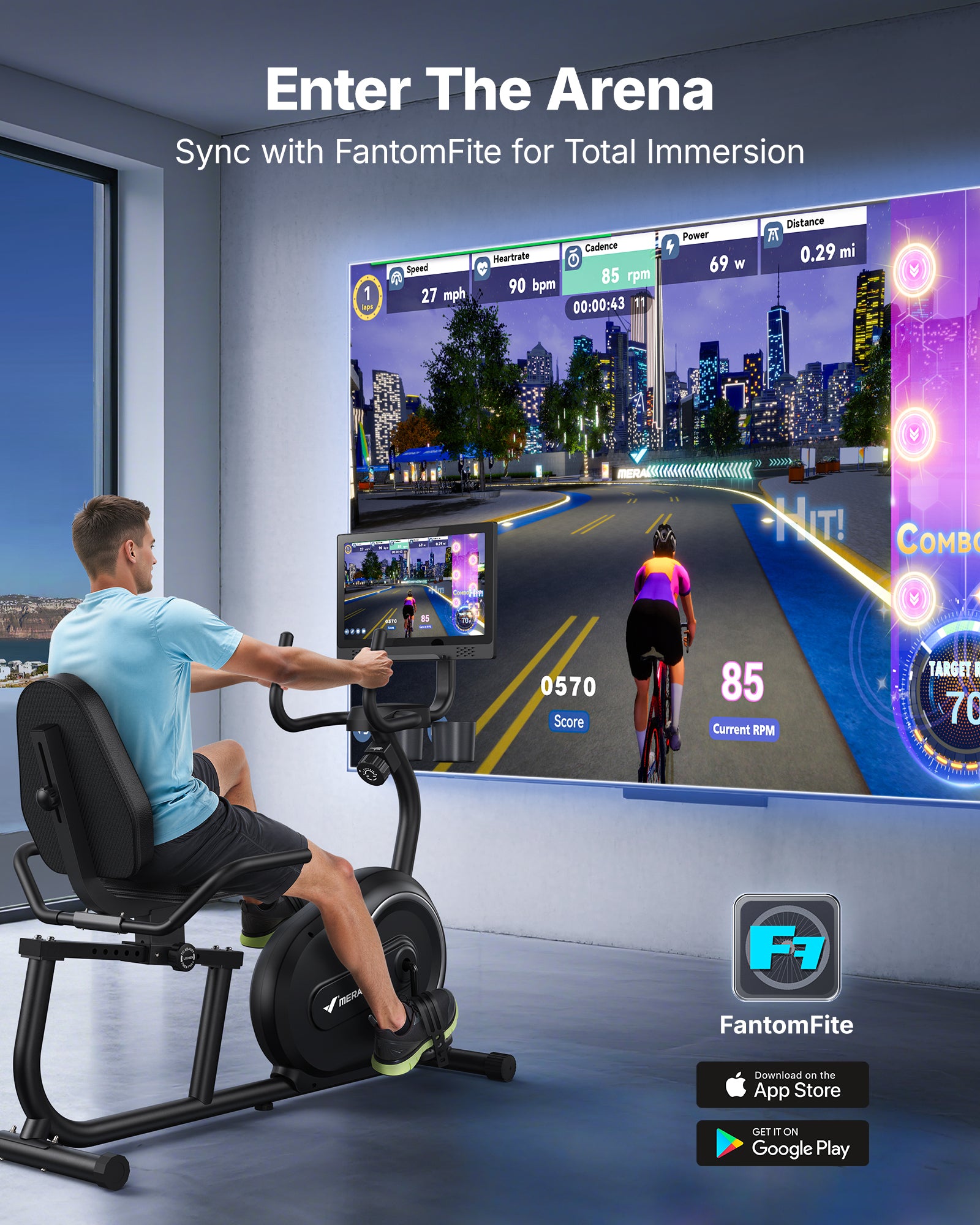MERACH S08B3 Magnetic Recumbent Bikes