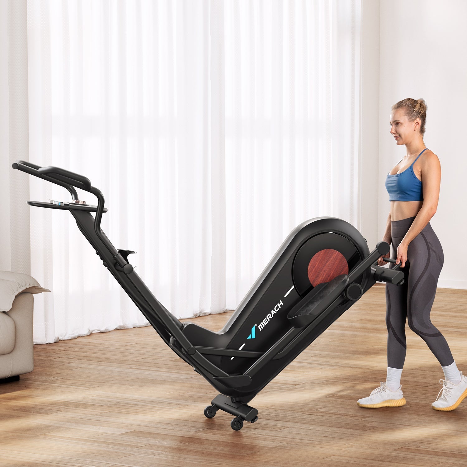 Merach E27B1 Elliptical Trainer with Automatic Resistance
