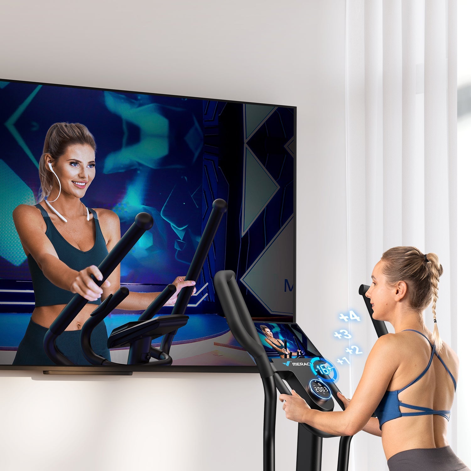 Merach E27B1 Elliptical Trainer with Automatic Resistance