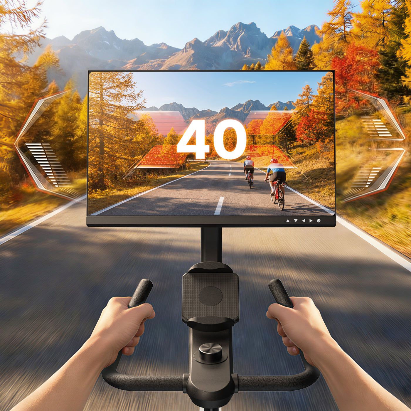Merach S29R3 Exercise Bike with 21.5" Rotating Screen