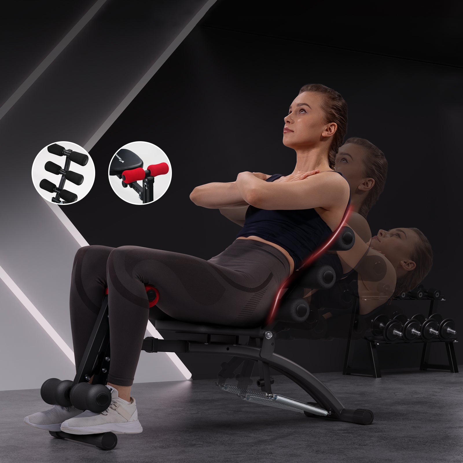 Merach 2415B1 Ab Workout Machine
