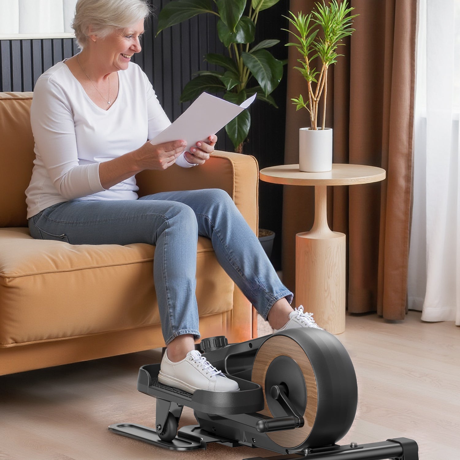 Merach E43B1 Mini Elliptical Trainer