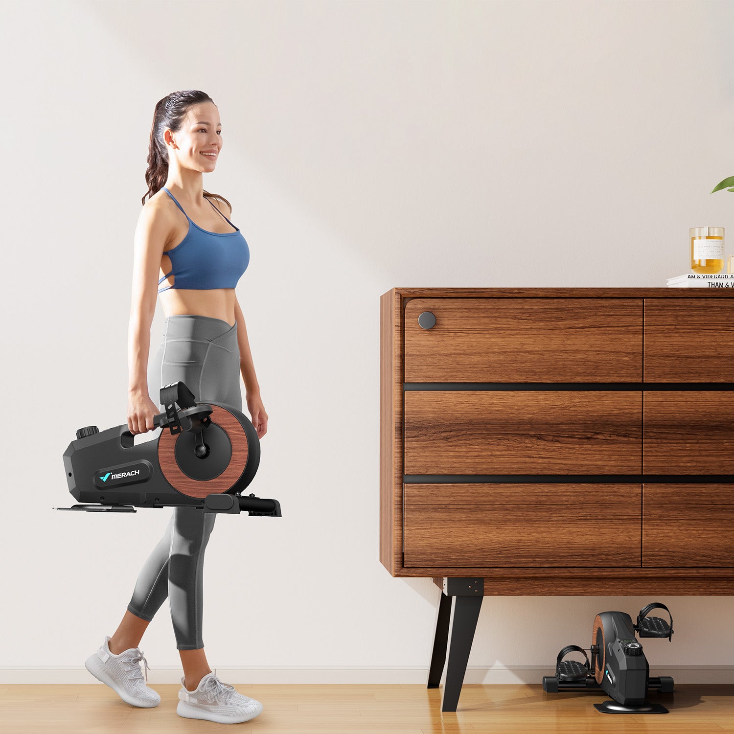 Merach E43B2 Mini Elliptical Trainer