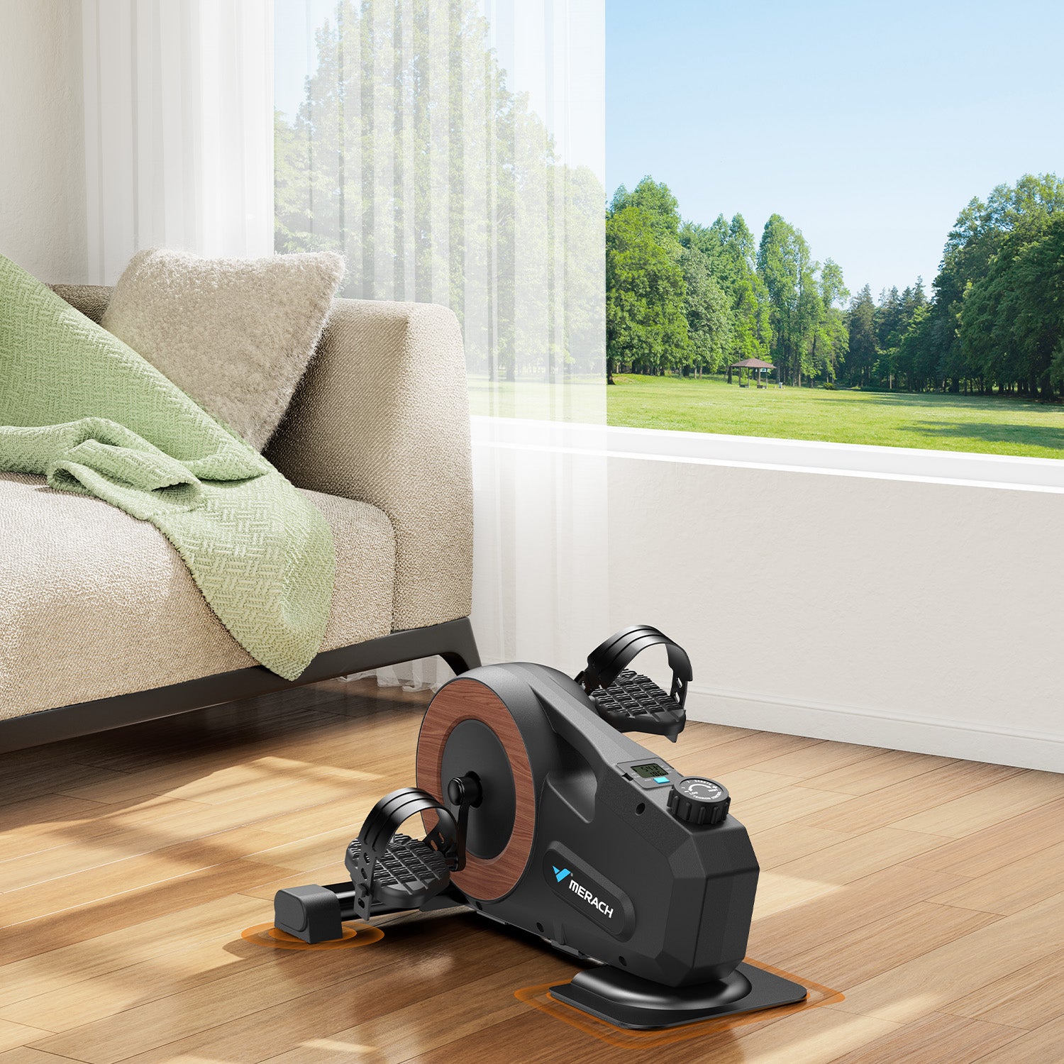 Merach E43B2 Mini Elliptical Trainer