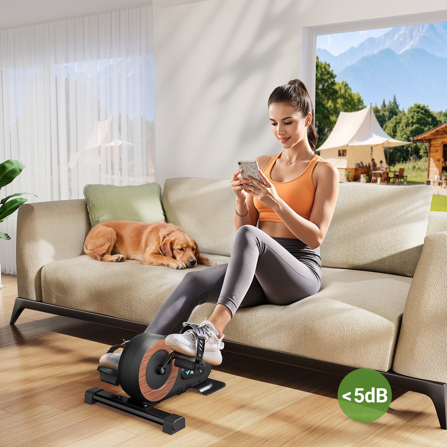 Merach E43B2 Mini Elliptical Trainer