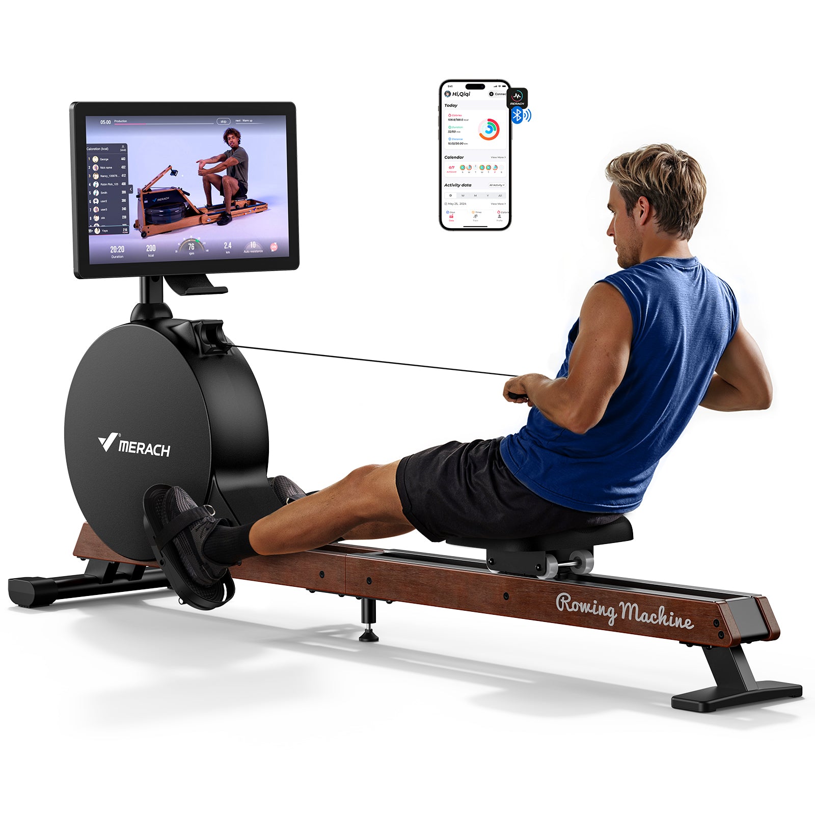 Merach R21B3 Magnetic Rowing Machine