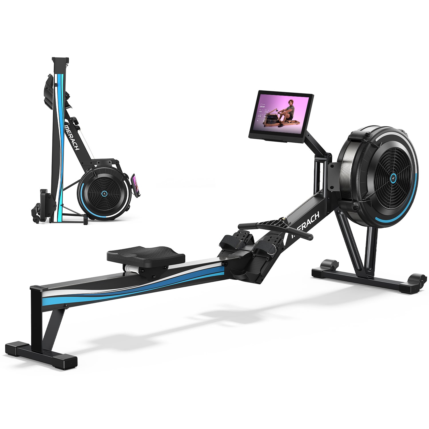 Merach R50 Pro Rowing Machine with with HD Screen