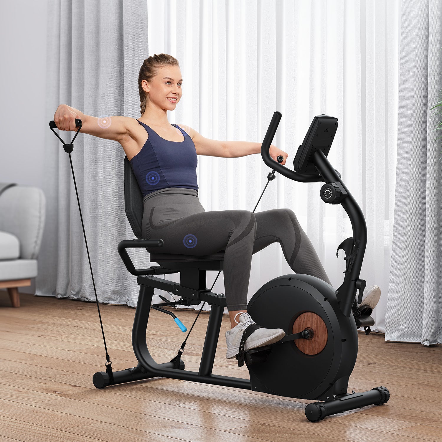 Merach S23B1 Recumbent Exercise Bike