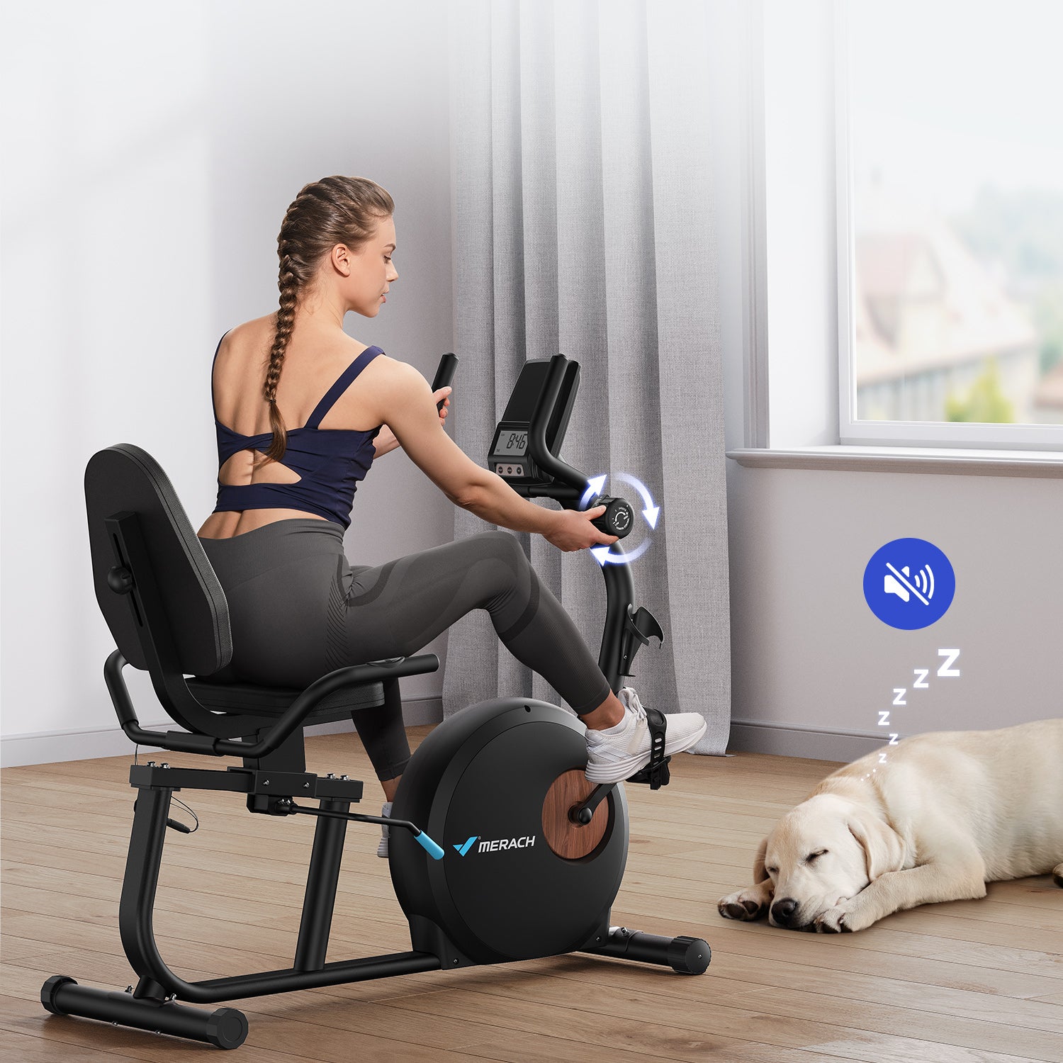 Merach S23B1 Recumbent Exercise Bike