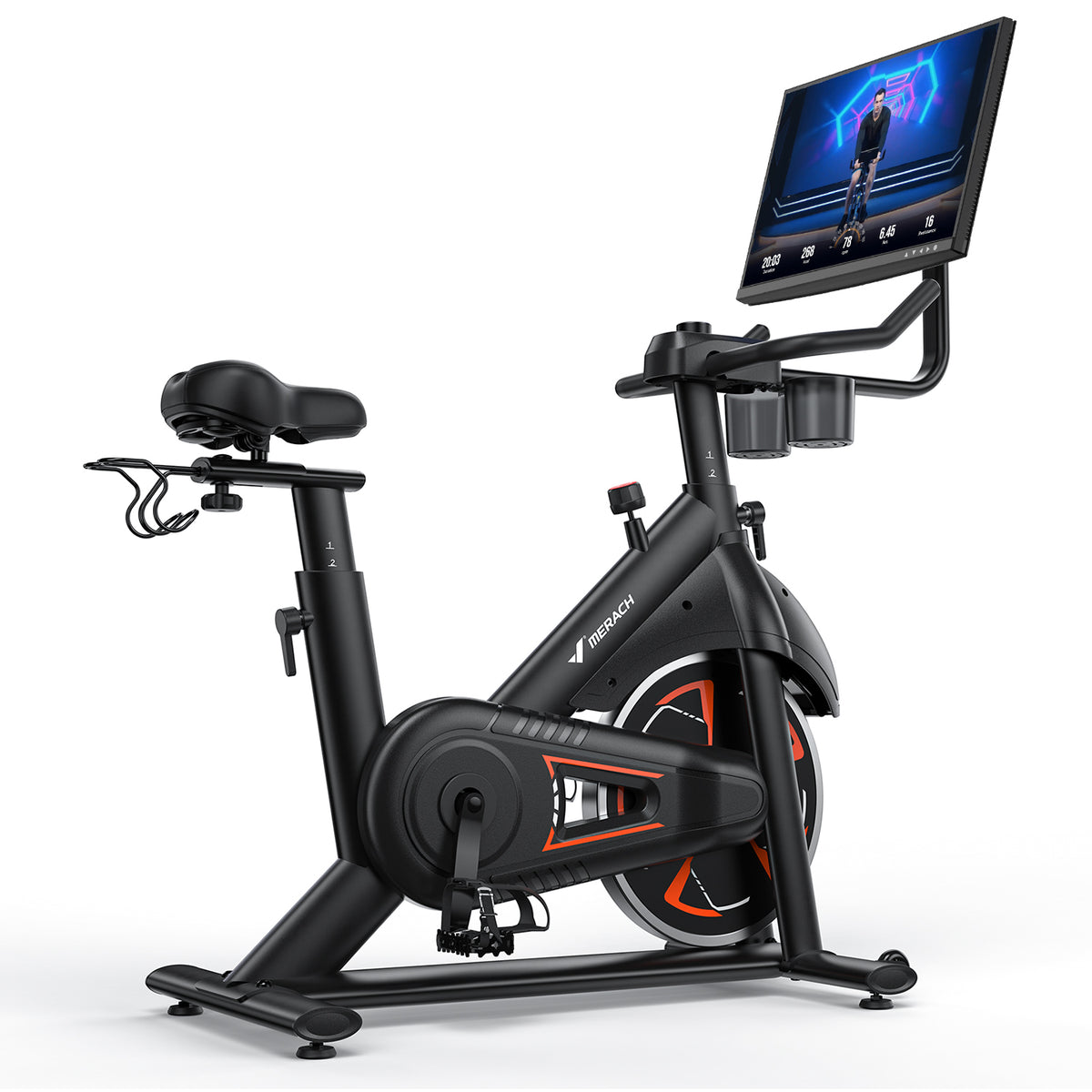 Exercise Machine Screen Merach S36B5 Indoor Exercise Bike with HD Screen