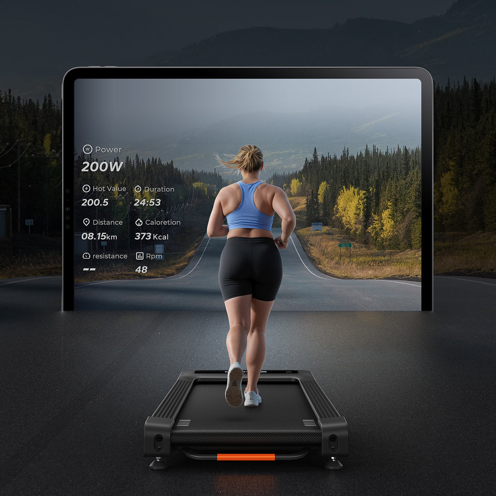 MERACH Foldable Treadmill With Incline – Quiet Home Treadmill, 7.5 MPH, Wide Belt, Heart Rate Monitor, App Compatible