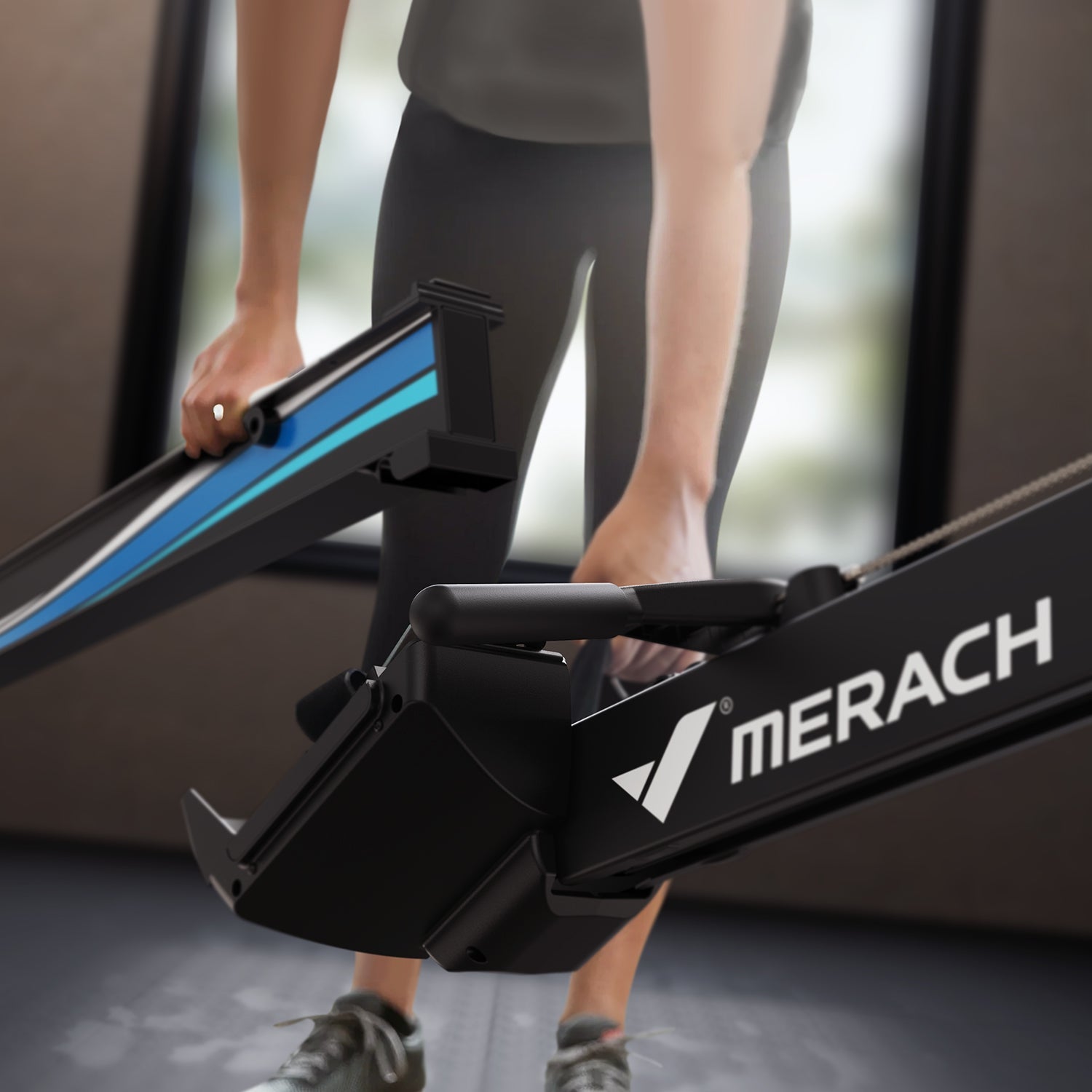 Merach R50 Rowing Machine with Air Resistance